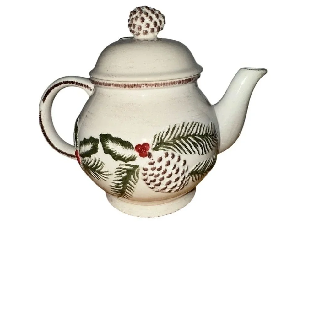 Vintage Multicolor Ceramic Teapot with‎ Lid Florida Marketplace